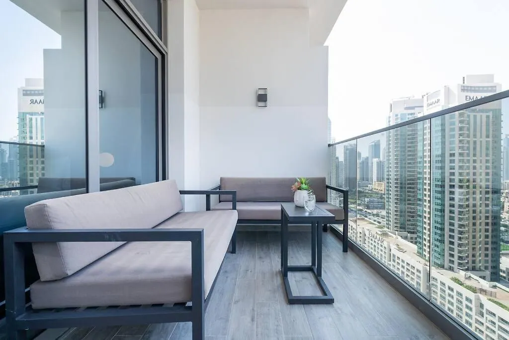 Apartment Vogue Mag318 Downtown Dubai Skyline View With Steps From Burj Khalifa And Dubai Mall